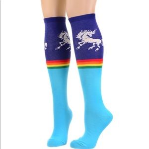 16” Rainbow Unicorn Knee High Socks